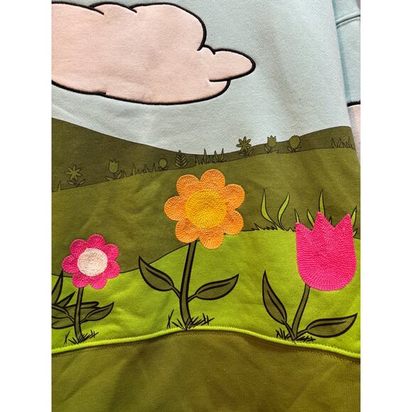 Disney Parks Mickey garden collection short sweatshirt by Mickey and Co. large - Picture 6 of 10